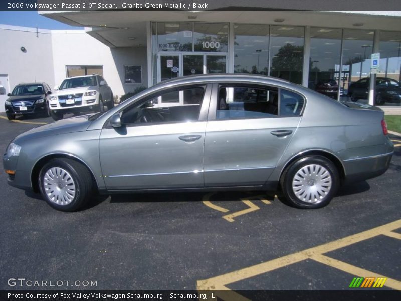 Granite Green Metallic / Black 2006 Volkswagen Passat 2.0T Sedan