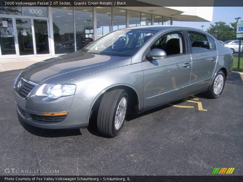Granite Green Metallic / Black 2006 Volkswagen Passat 2.0T Sedan