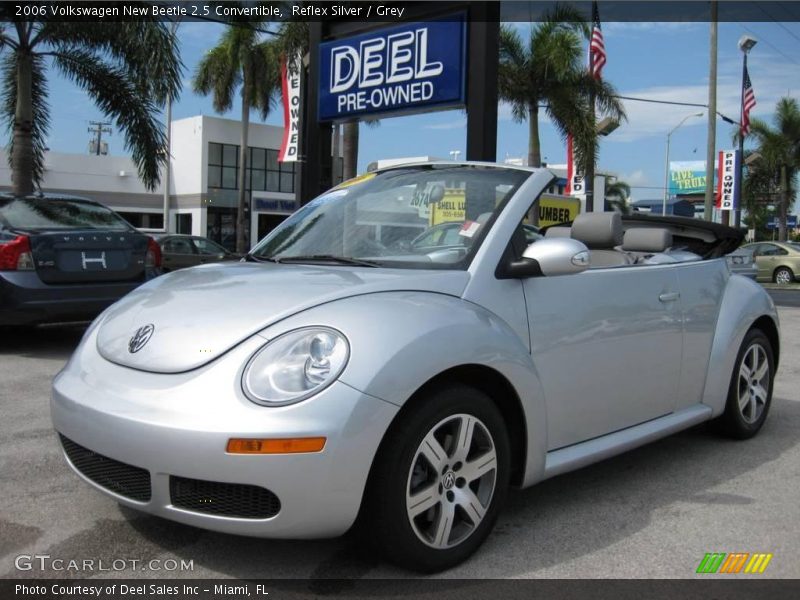 Reflex Silver / Grey 2006 Volkswagen New Beetle 2.5 Convertible