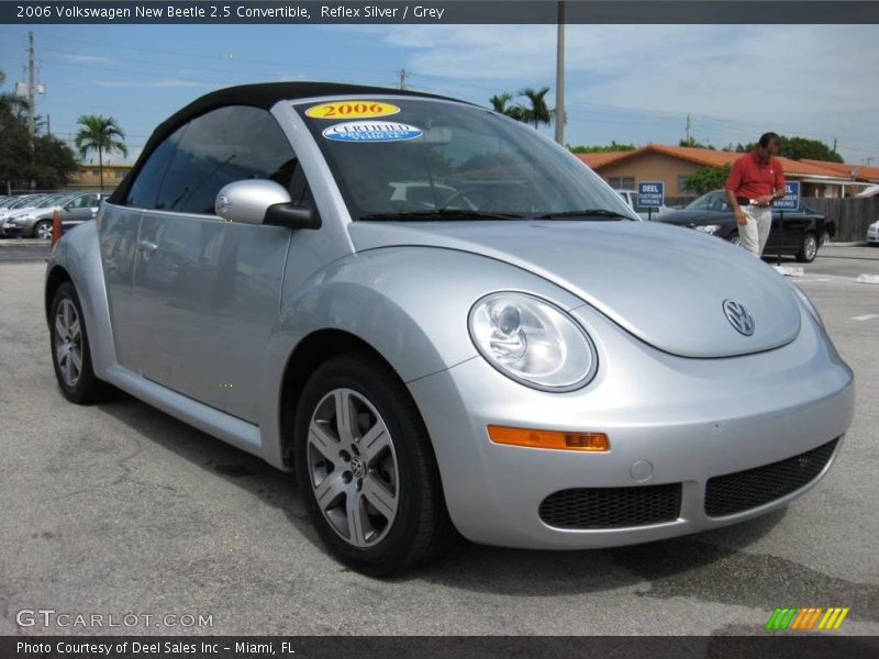 Reflex Silver / Grey 2006 Volkswagen New Beetle 2.5 Convertible