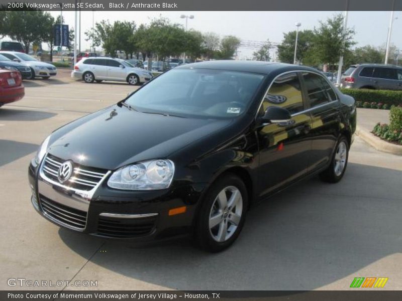 Black / Anthracite Black 2008 Volkswagen Jetta SE Sedan