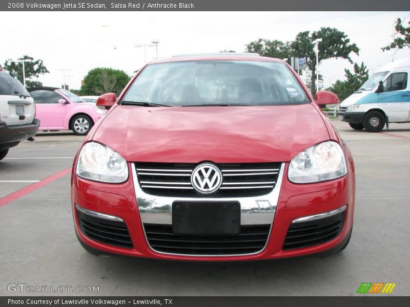 Salsa Red / Anthracite Black 2008 Volkswagen Jetta SE Sedan