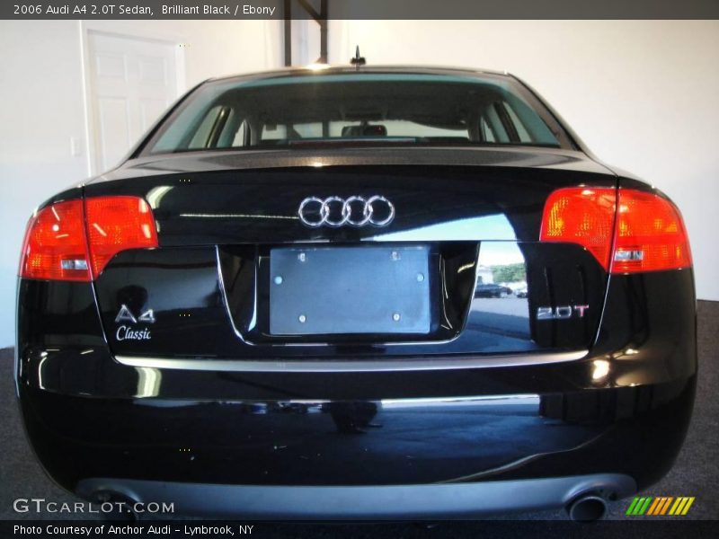 Brilliant Black / Ebony 2006 Audi A4 2.0T Sedan