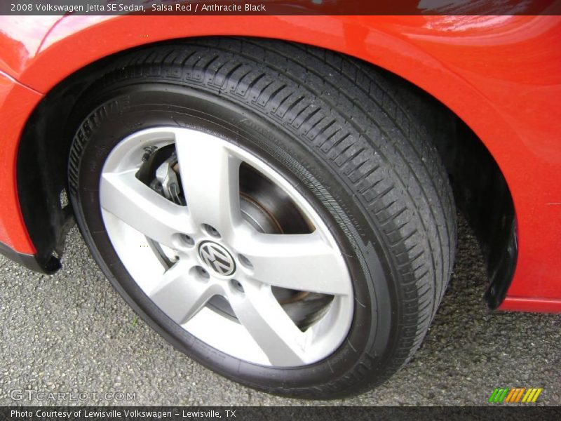 Salsa Red / Anthracite Black 2008 Volkswagen Jetta SE Sedan