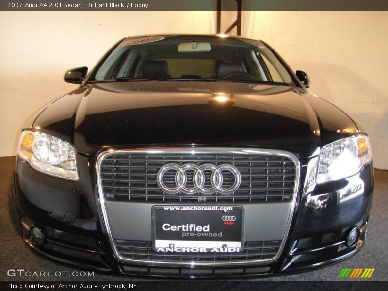 Brilliant Black / Ebony 2007 Audi A4 2.0T Sedan