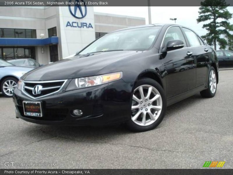 Nighthawk Black Pearl / Ebony Black 2006 Acura TSX Sedan