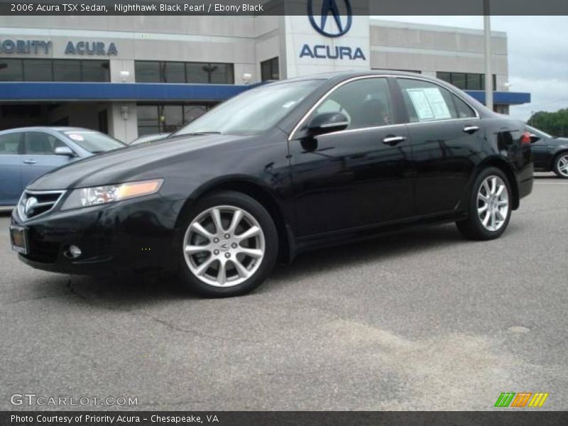 Nighthawk Black Pearl / Ebony Black 2006 Acura TSX Sedan