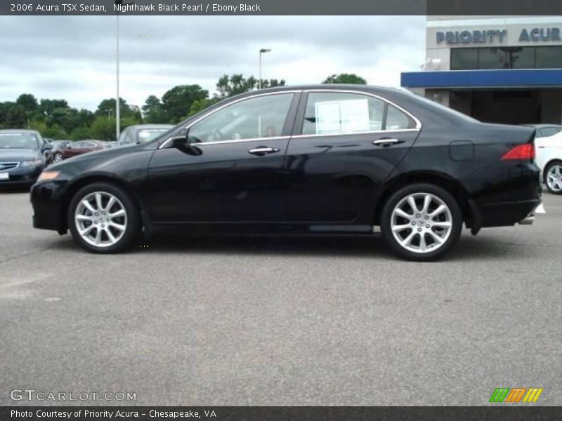 Nighthawk Black Pearl / Ebony Black 2006 Acura TSX Sedan