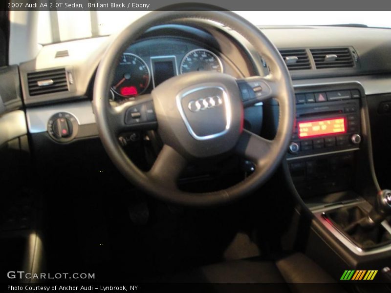 Brilliant Black / Ebony 2007 Audi A4 2.0T Sedan