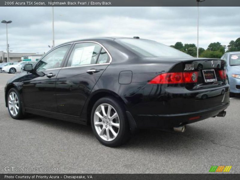 Nighthawk Black Pearl / Ebony Black 2006 Acura TSX Sedan