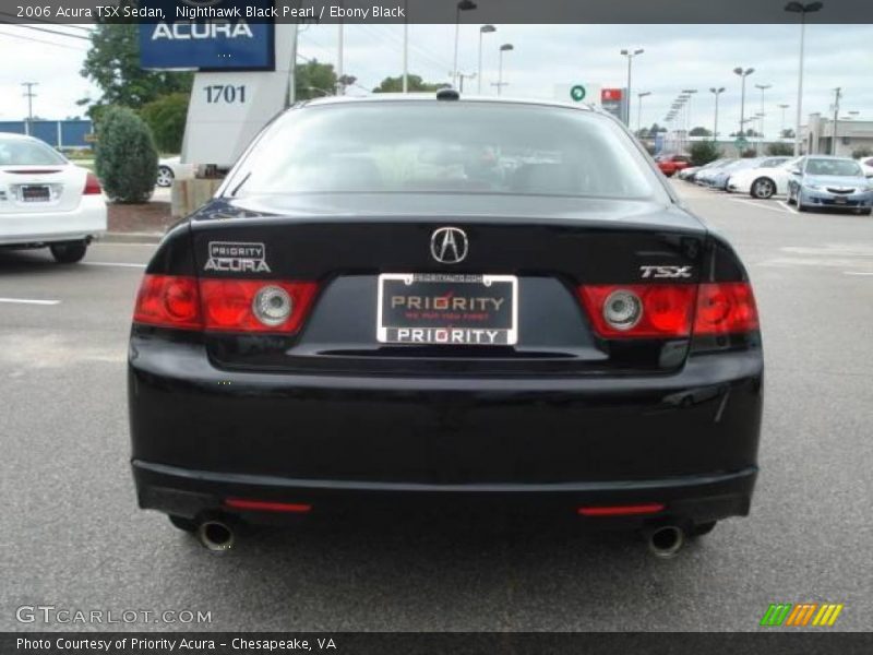 Nighthawk Black Pearl / Ebony Black 2006 Acura TSX Sedan