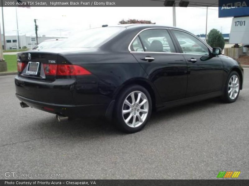 Nighthawk Black Pearl / Ebony Black 2006 Acura TSX Sedan