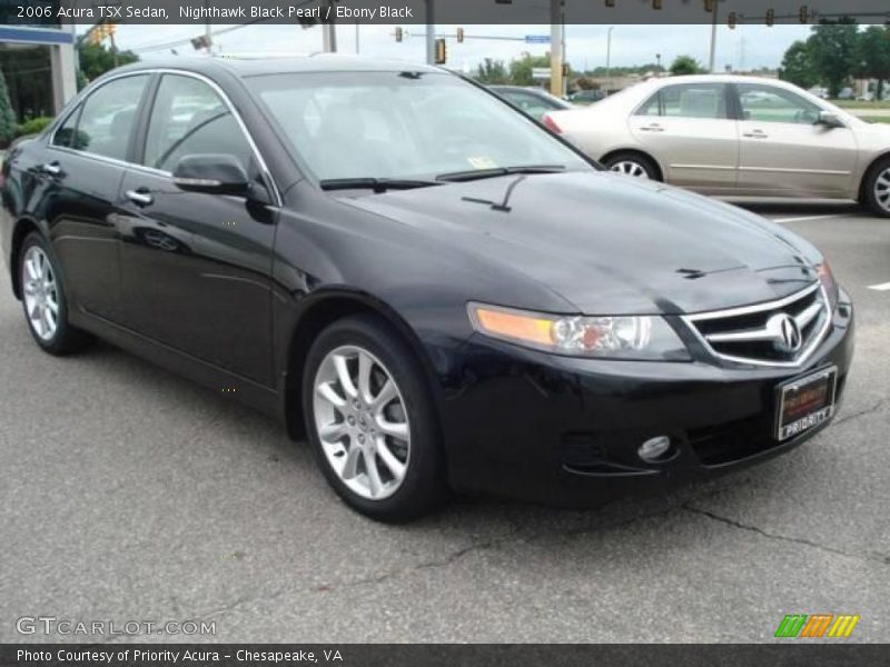 Nighthawk Black Pearl / Ebony Black 2006 Acura TSX Sedan