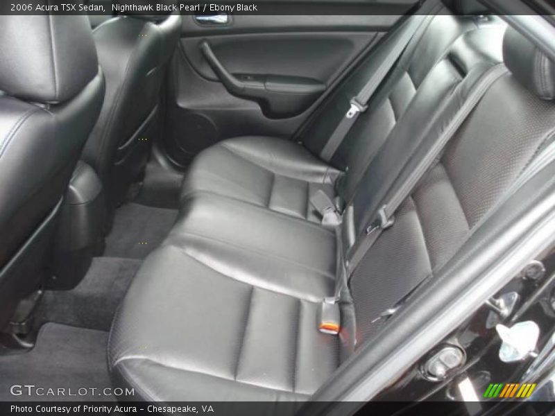 Nighthawk Black Pearl / Ebony Black 2006 Acura TSX Sedan