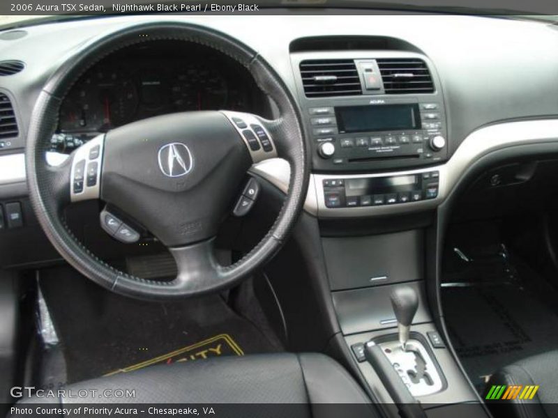 Nighthawk Black Pearl / Ebony Black 2006 Acura TSX Sedan