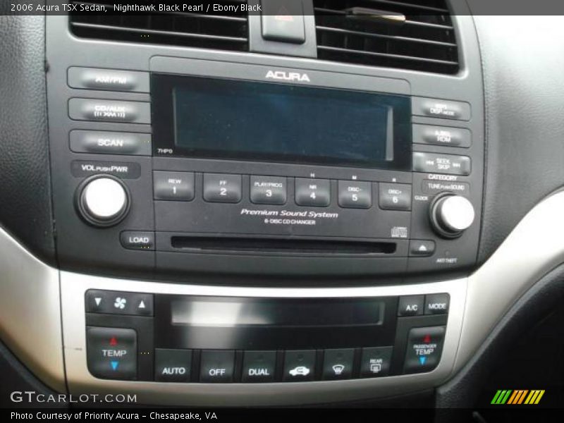 Nighthawk Black Pearl / Ebony Black 2006 Acura TSX Sedan