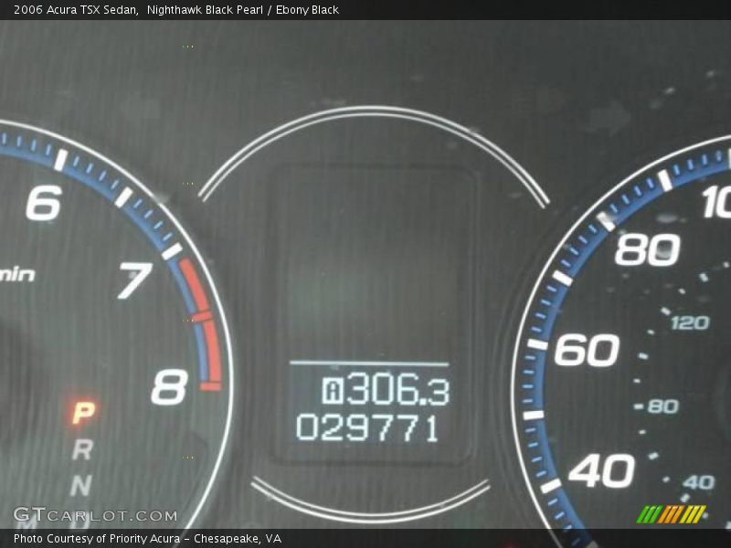 Nighthawk Black Pearl / Ebony Black 2006 Acura TSX Sedan