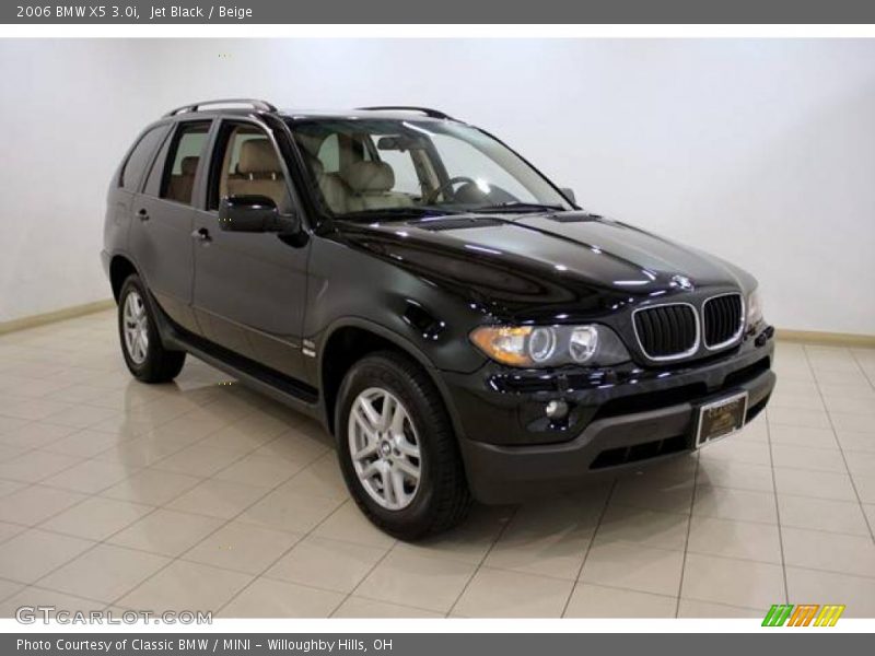 Jet Black / Beige 2006 BMW X5 3.0i