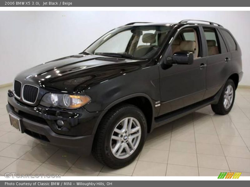 Jet Black / Beige 2006 BMW X5 3.0i