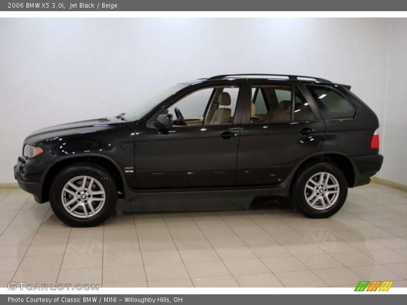 Jet Black / Beige 2006 BMW X5 3.0i