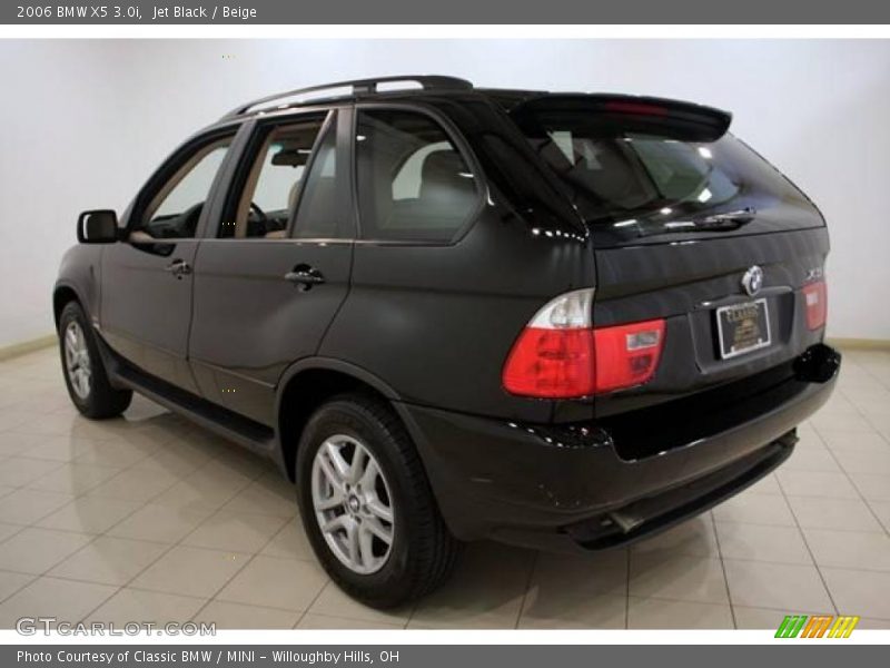 Jet Black / Beige 2006 BMW X5 3.0i