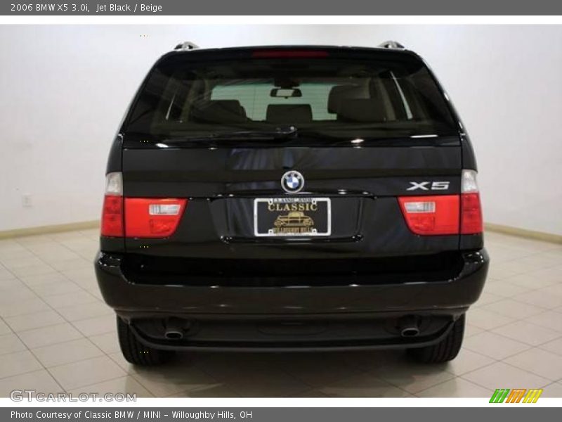 Jet Black / Beige 2006 BMW X5 3.0i