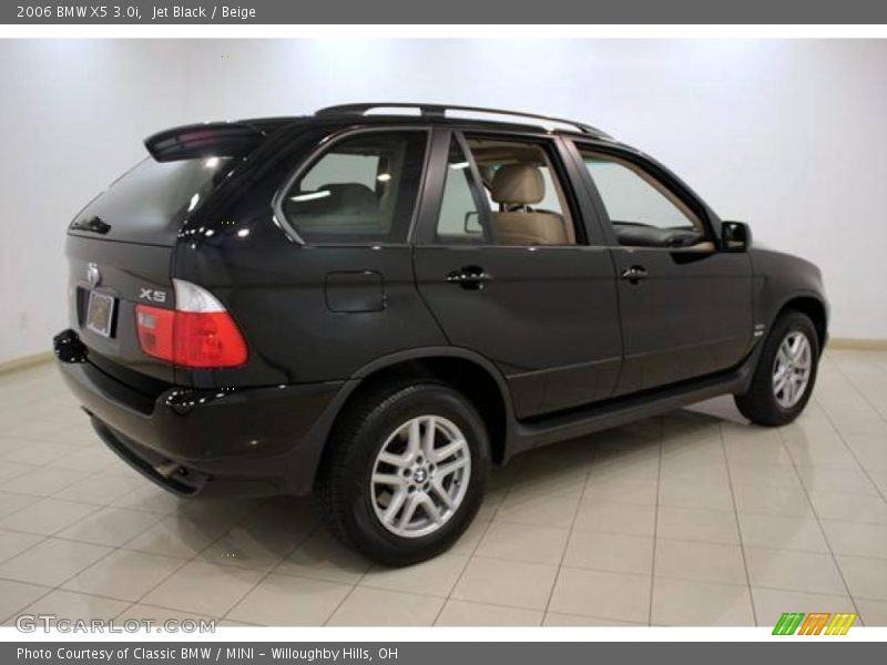 Jet Black / Beige 2006 BMW X5 3.0i