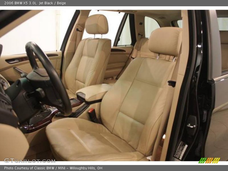 Jet Black / Beige 2006 BMW X5 3.0i