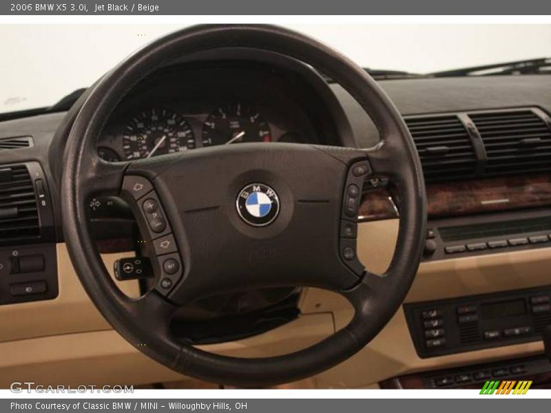 Jet Black / Beige 2006 BMW X5 3.0i