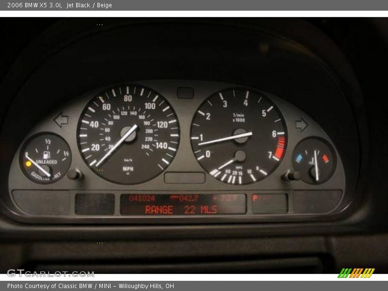 Jet Black / Beige 2006 BMW X5 3.0i