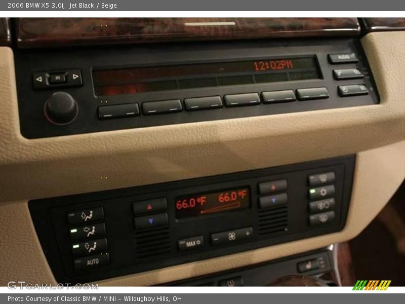 Jet Black / Beige 2006 BMW X5 3.0i