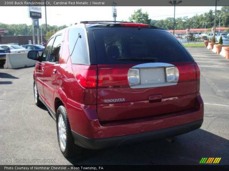Cardinal Red Metallic / Neutral 2006 Buick Rendezvous CX
