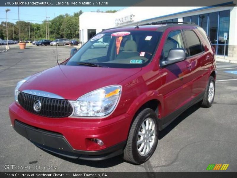 Cardinal Red Metallic / Neutral 2006 Buick Rendezvous CX