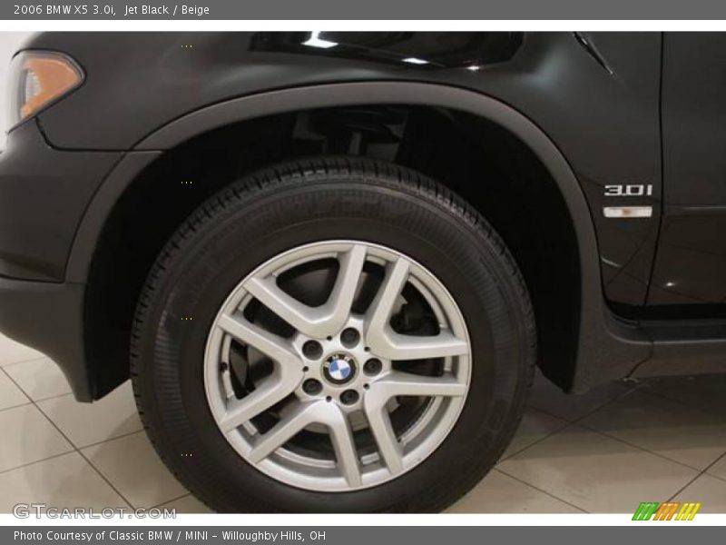 Jet Black / Beige 2006 BMW X5 3.0i