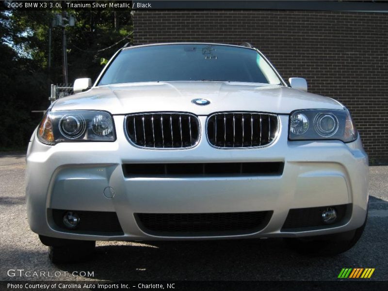 Titanium Silver Metallic / Black 2006 BMW X3 3.0i