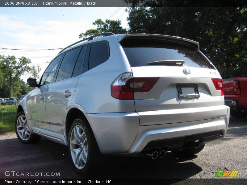 Titanium Silver Metallic / Black 2006 BMW X3 3.0i