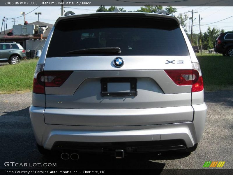 Titanium Silver Metallic / Black 2006 BMW X3 3.0i