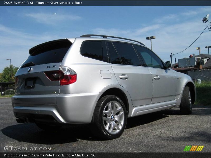 Titanium Silver Metallic / Black 2006 BMW X3 3.0i