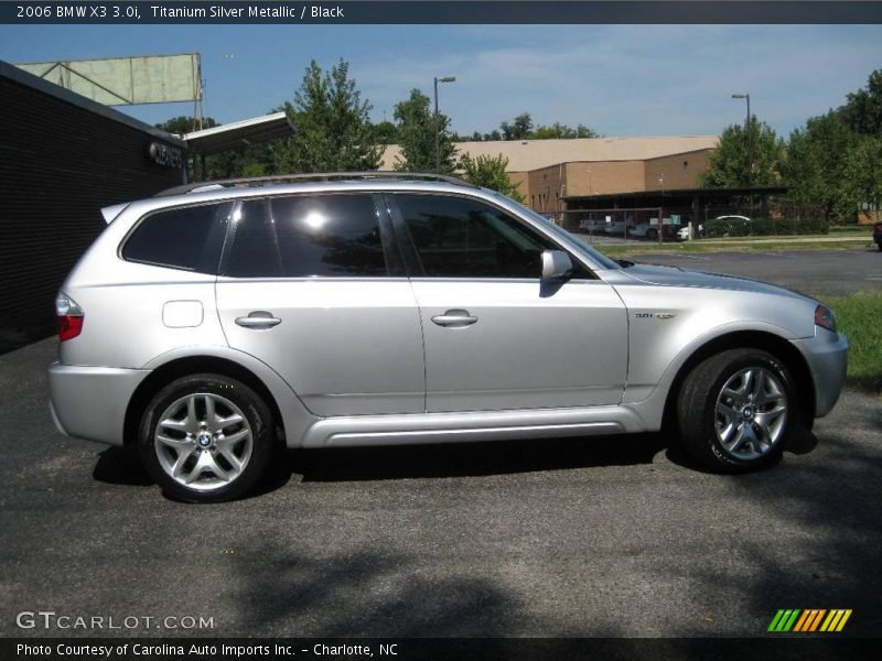 Titanium Silver Metallic / Black 2006 BMW X3 3.0i