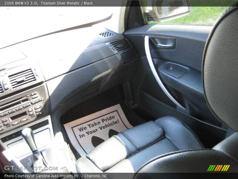 Titanium Silver Metallic / Black 2006 BMW X3 3.0i