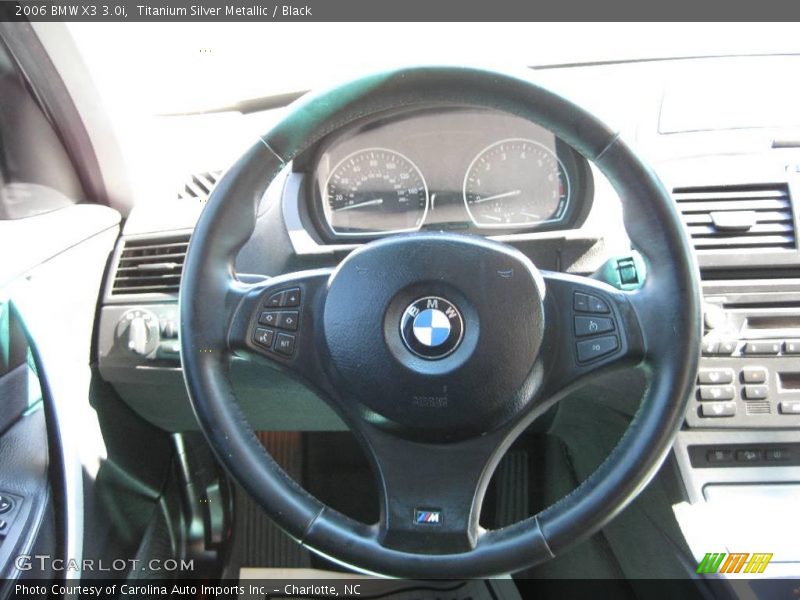 Titanium Silver Metallic / Black 2006 BMW X3 3.0i