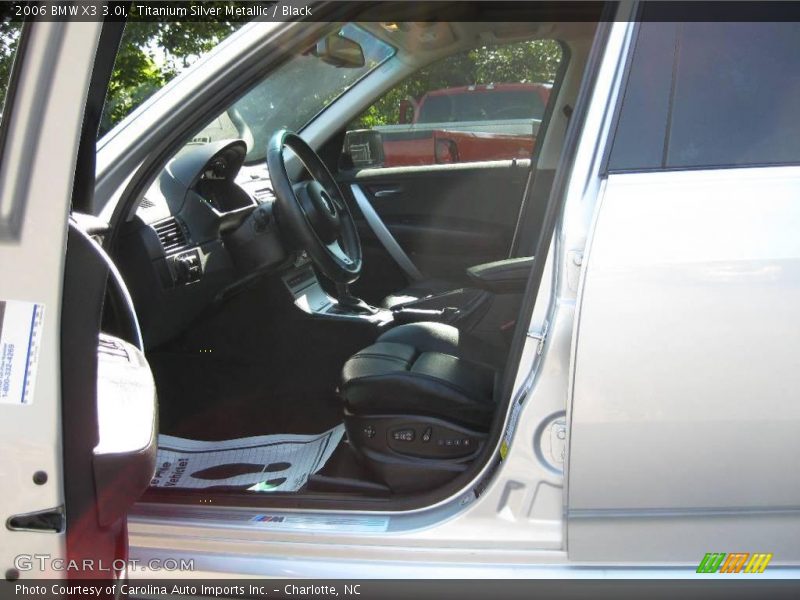 Titanium Silver Metallic / Black 2006 BMW X3 3.0i