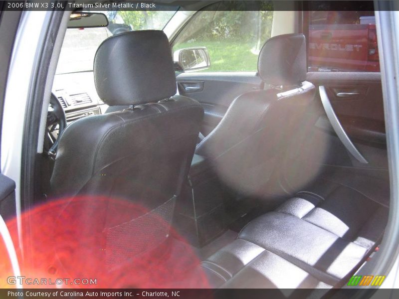 Titanium Silver Metallic / Black 2006 BMW X3 3.0i