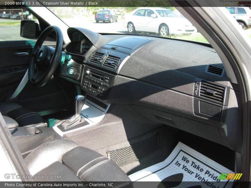 Titanium Silver Metallic / Black 2006 BMW X3 3.0i