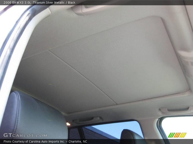 Titanium Silver Metallic / Black 2006 BMW X3 3.0i