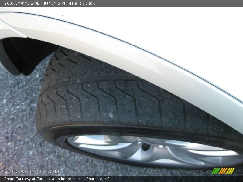 Titanium Silver Metallic / Black 2006 BMW X3 3.0i