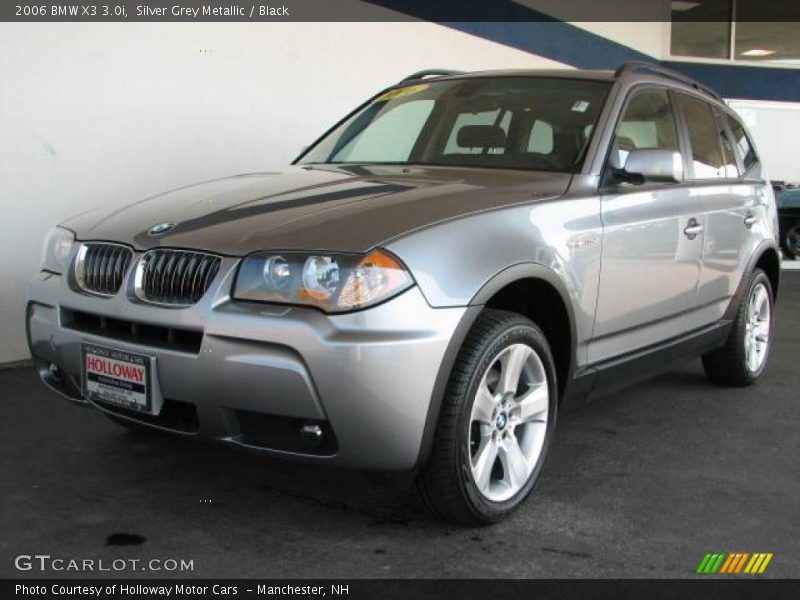 Silver Grey Metallic / Black 2006 BMW X3 3.0i