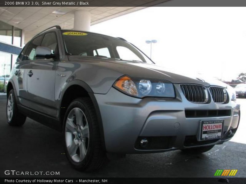 Silver Grey Metallic / Black 2006 BMW X3 3.0i
