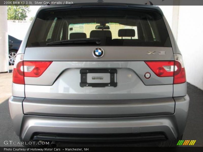Silver Grey Metallic / Black 2006 BMW X3 3.0i