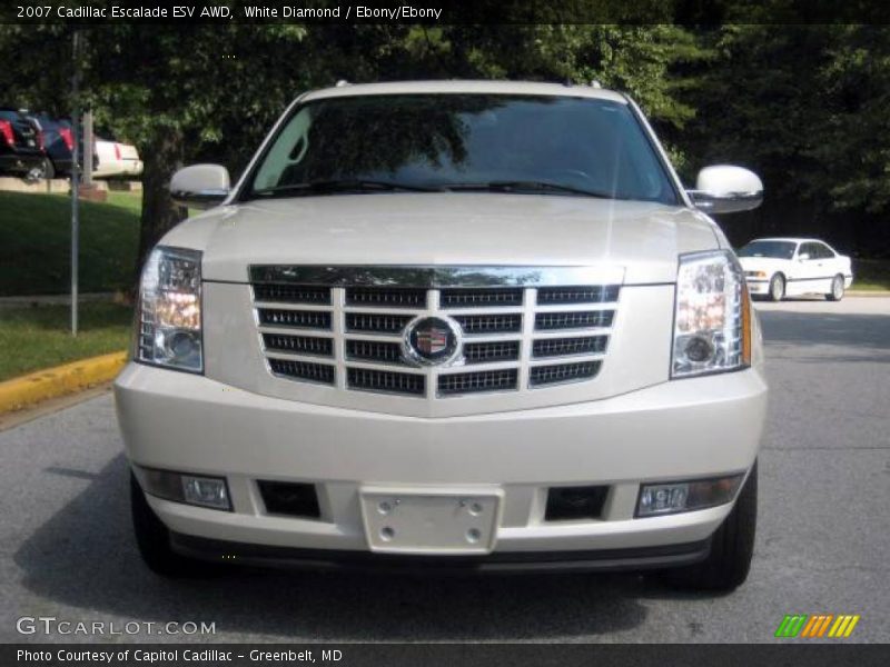 White Diamond / Ebony/Ebony 2007 Cadillac Escalade ESV AWD